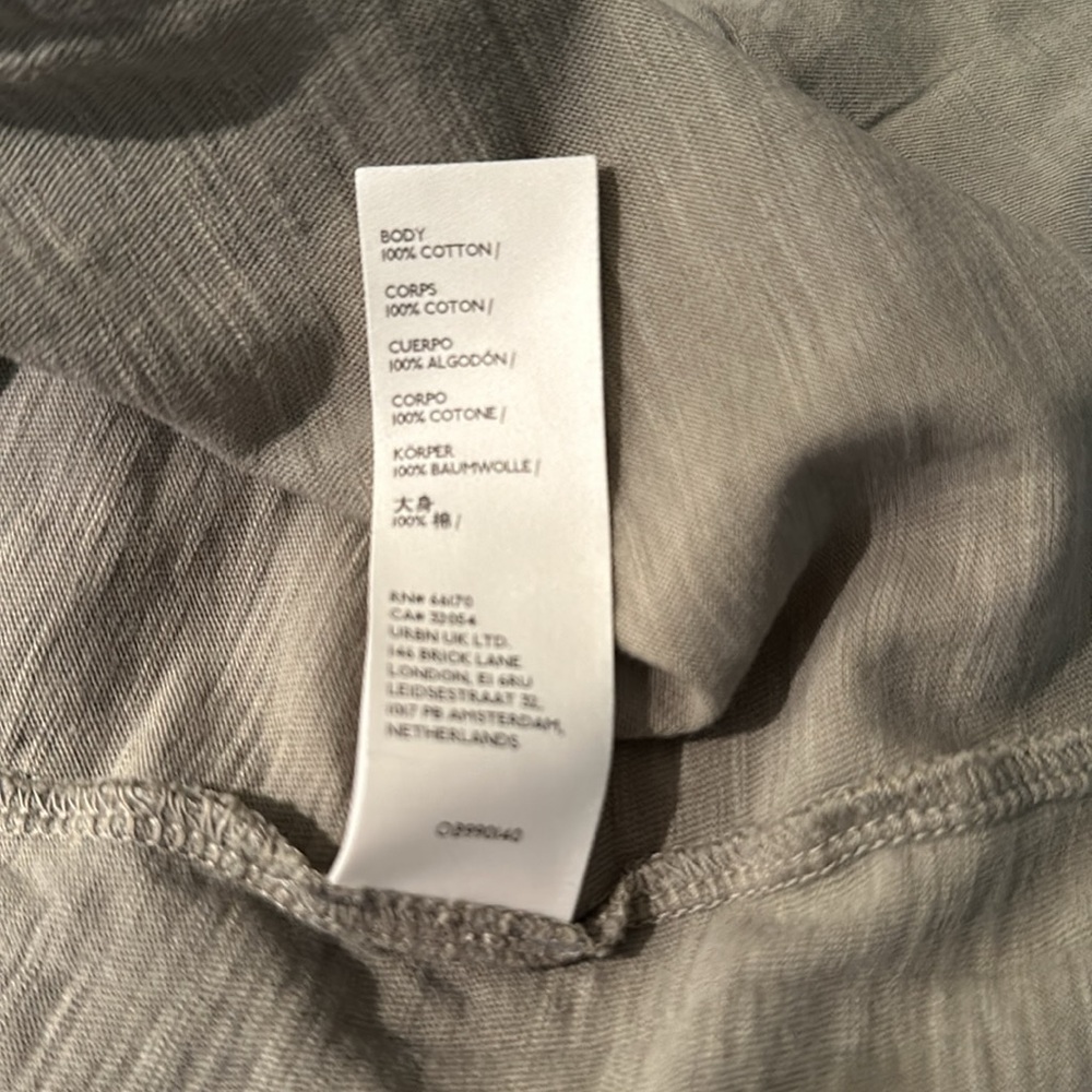 Free People We The Free Arden Long Sleeve Shirt Washed Army NWOT Size Large - Picture 8 of 8